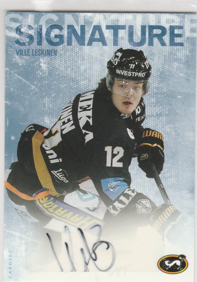 2016/17 Cardset Signature Ville Leskinen , Kärpät