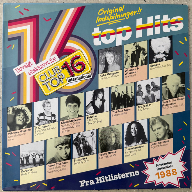 [LP] V/A: CLUB TOP 16 - NOVEMBER/DECEMBER 1988