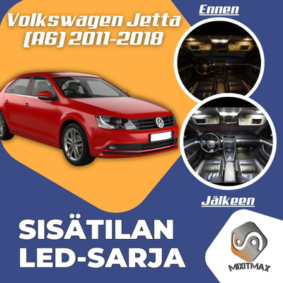 Volkswagen Jetta (MK6) Sisätilan LED-sarja 13-os