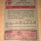 PELAAJA KORTTI JALKAPALLO BRIAN TALBOT 171 IPSWICH - pikkukuva 2