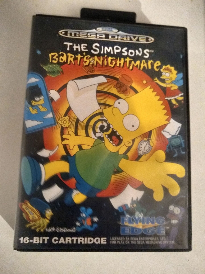The Simpsons - Bart's nightmare Sega Mega Drive peli