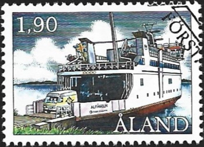 Åland 1993 BL 2 Posti Saaristolaiva EP leima Lape 068