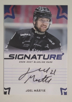2026/27 Blueline Rare Signature Joel Määttä TPS 08 / 20
