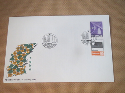FDC Ruotsi 1974:  tekstiili- ja vaateteollisuus
