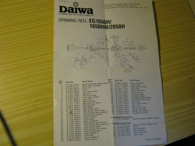 räjäytyskuva Daiwa EG1650H/1650HM/2050H