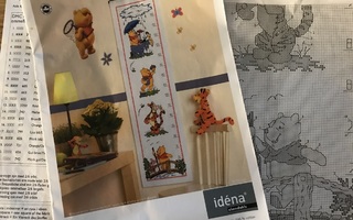Ristipistomalli Nalle Puh pituusmitta tai neljä taulua