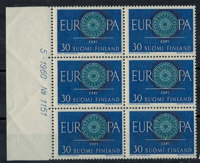 1960 Eurooppa 30 (mk) nro-6lo ++