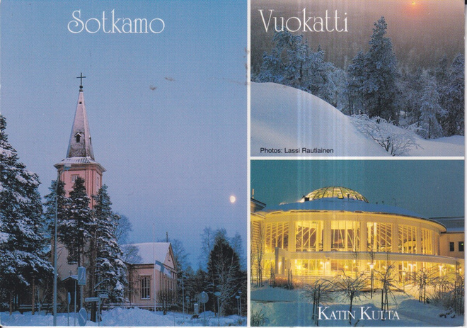Sotkamo, Vuokatti, Katin Kulta, sommitelmakortti ,  e167