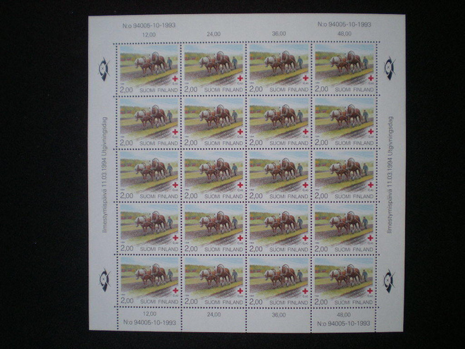 Postimerkkiarkki Punainen Risti 1994 - Lape 1240 **
