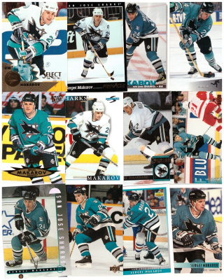 12 x SERGEI MAKAROV San Jose Sharks