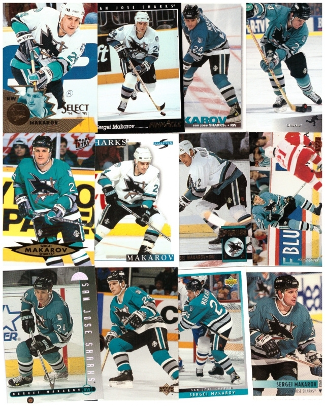 12 x SERGEI MAKAROV San Jose Sharks