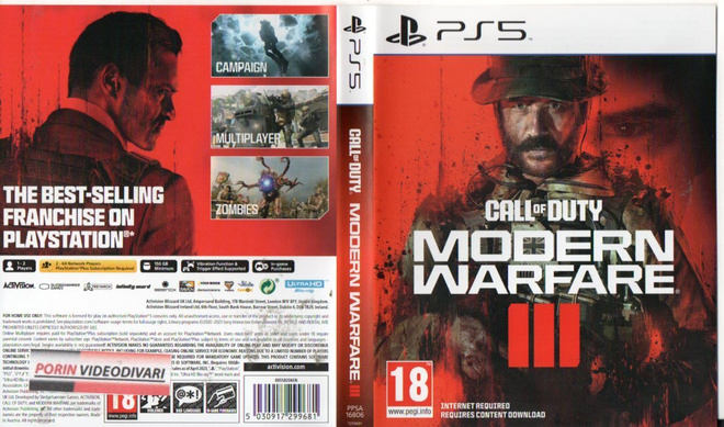 Call Of Duty Modern Warfare 3	(85 130)	k		PS5