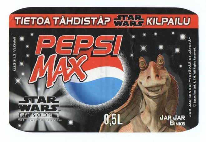 PEPSI MAX . STAR WARS Etiketti n:o 12/16