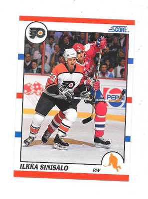 1990-91 Score #286 Ilkka Sinisalo Philadelphia Flyers