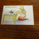 10,5x7 pk tyttö ja lahjakori kulkenut 1938 - pikkukuva 1