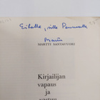 Matti Santavuori : Kirjailijan vapaus ja vastuu (signeera... - pikkukuva 3