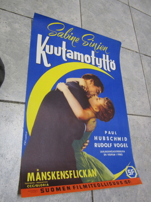 VANHA ORIG ELOKUVAJULISTE 40 -50 LUVULTA