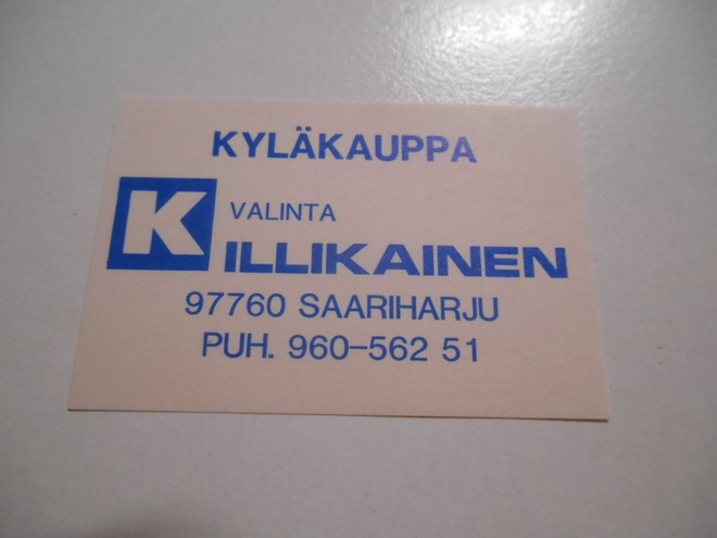 TT Etiketti K-valinta Illikainen Saariharju