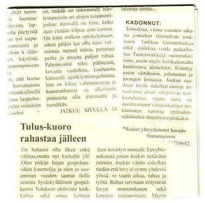 cd / ep, Tulus: Turhaa/Antaa tulla/Totuuksia/Idiootti [gospe