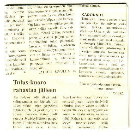 cd / ep, Tulus: Turhaa/Antaa tulla/Totuuksia/Idiootti [gospe