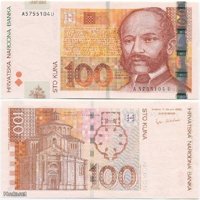 Kroatia Croatia 100 Kuna 2002 (P-41a) UNC