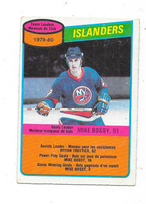 1980-81 OPC #204 Mike Bossy , New York Islanders