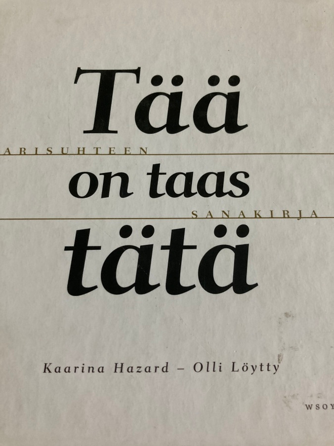 LÖYTTY - HAZARD: PARISUHTEEN SANAKIRJA
