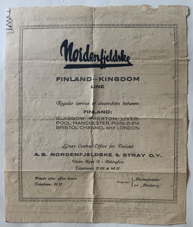 Sähkösanoma läh. Valtioneuvosto 1925