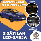 Nissan Pulsar (C13) Sisätilan LED-sarja 7-osainen - pikkukuva 1