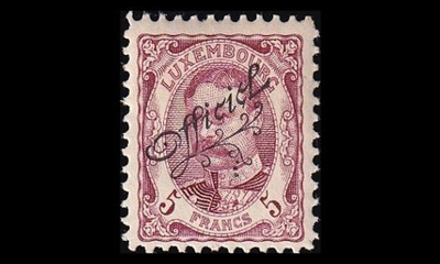 Luxemburg 92 * Virkamerkki 5 Fr (1908)