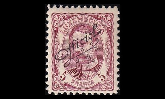 Luxemburg 92 * Virkamerkki 5 Fr (1908)