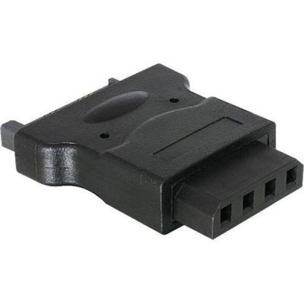 Deltaco SATA kiintolevyn virtasovitin, 4-pin Molex n -SATA u