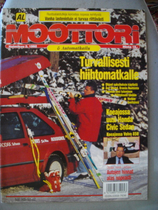 Moottori lehti Nro 2/1992 (18.3)