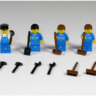 Vintage LEGO City: Työmiesminihahmo- ja varustekokoelma - pikkukuva 1