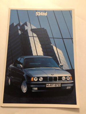 Myyntiesite - BMW 524 td - 2/1989