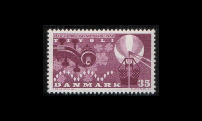 Tanska 407y ** Tivoli Y-paperi (1962)