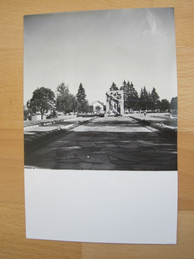 VANHA Valokuva Sankaripatsas Rauma 1940-l