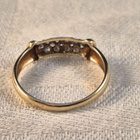 Timanttisormus, 14K, 18 mm, 1,9 g, v. 1990 - pikkukuva 3