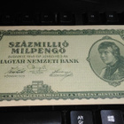 Hungary Unkari 100Milj. Pengö 1946 P130 XF - pikkukuva 1