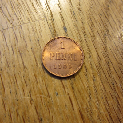 1 Penni 1909 mahd. kl 7