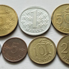 1 p - 5 mk, circ, v. 1975 - pikkukuva 1