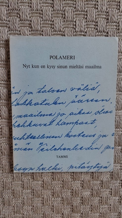 Polameri: Nyt kun en kysy sinun mieltäsi maailma
