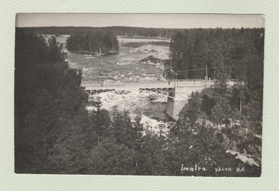 Postikortti Imatrankoskesta 1920-luvulta