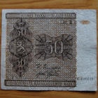 Sota-ajan seteli 50 markkaa 1945 Suomen pankki, LItt B - pikkukuva 1