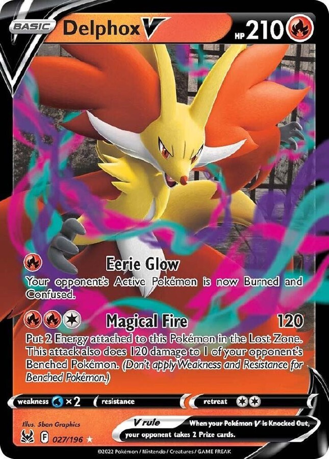 Delphox V 027/196 - Lost Origin - NM/M