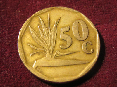 50 cents 1991 Etelä-Afrikka - South Africa