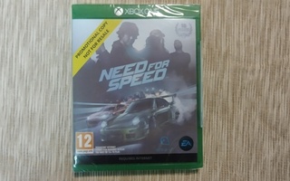 Need For Speed [PROMO,SEALED,UUSI JA MUOVEISSA] XBOX ONE
