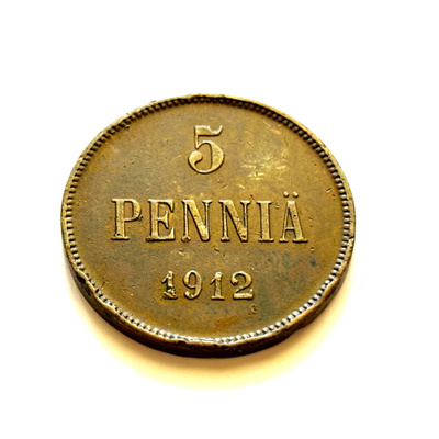 5 penniä 1912
