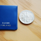 Suomi 60 vuotta 10 mk. 1977 Nainen RASKAANA Hopeaa - pikkukuva 3