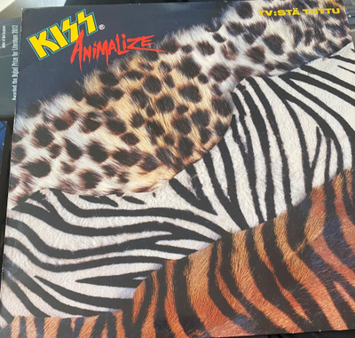 KISS: Animalize 1984 LP Suomi-painos